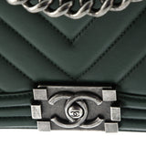 Boy Flap Bag Chevron Calfskin Small