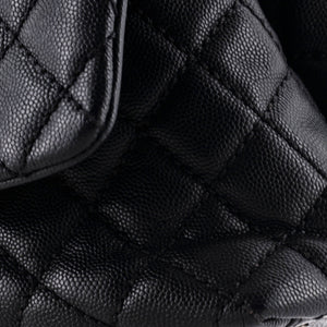 Coco Top Handle Bag Quilted Caviar Small