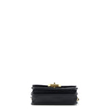 Crystal Geometric Frame CC Clutch with Chain Quilted Calfskin