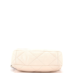 19 Flap Bag Quilted Leather Large