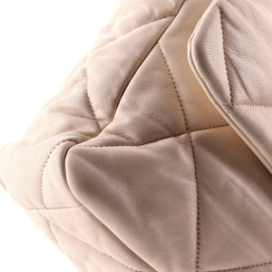 19 Flap Bag Quilted Leather Large