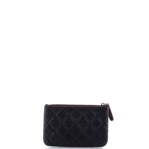 Classic O Case Pouch Quilted Lambskin Mini