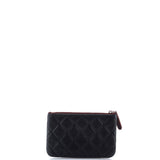 Classic O Case Pouch Quilted Lambskin Mini
