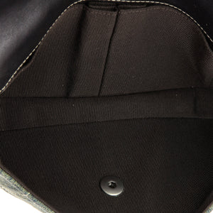 Chocolate Bar Flap Bag Quilted Denim East West