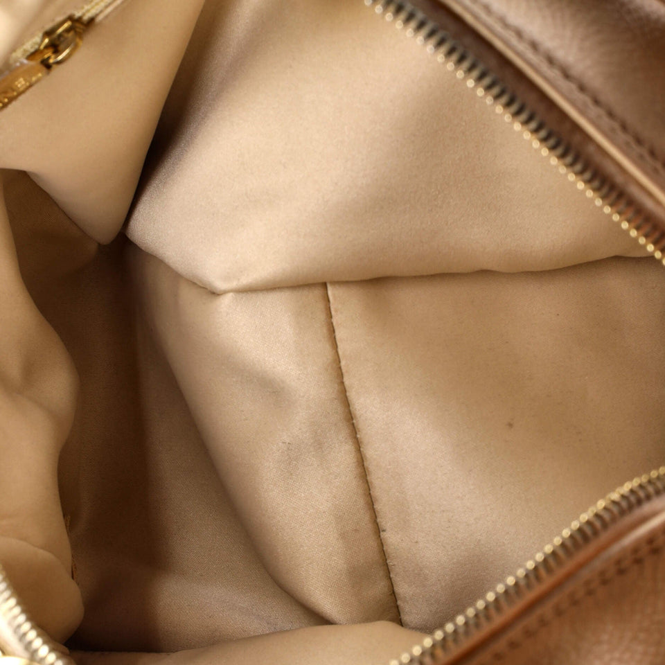 Petite Timeless Tote Quilted Caviar