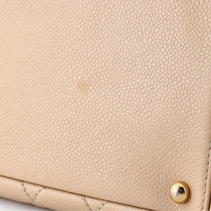 Petite Timeless Tote Quilted Caviar