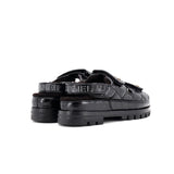 Women's Velcro Dad Sandals Leather and Shearling