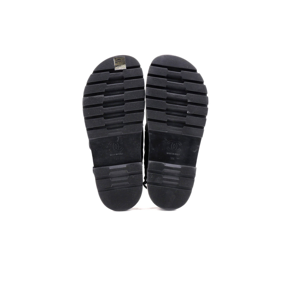 Women's Velcro Dad Sandals Leather and Shearling