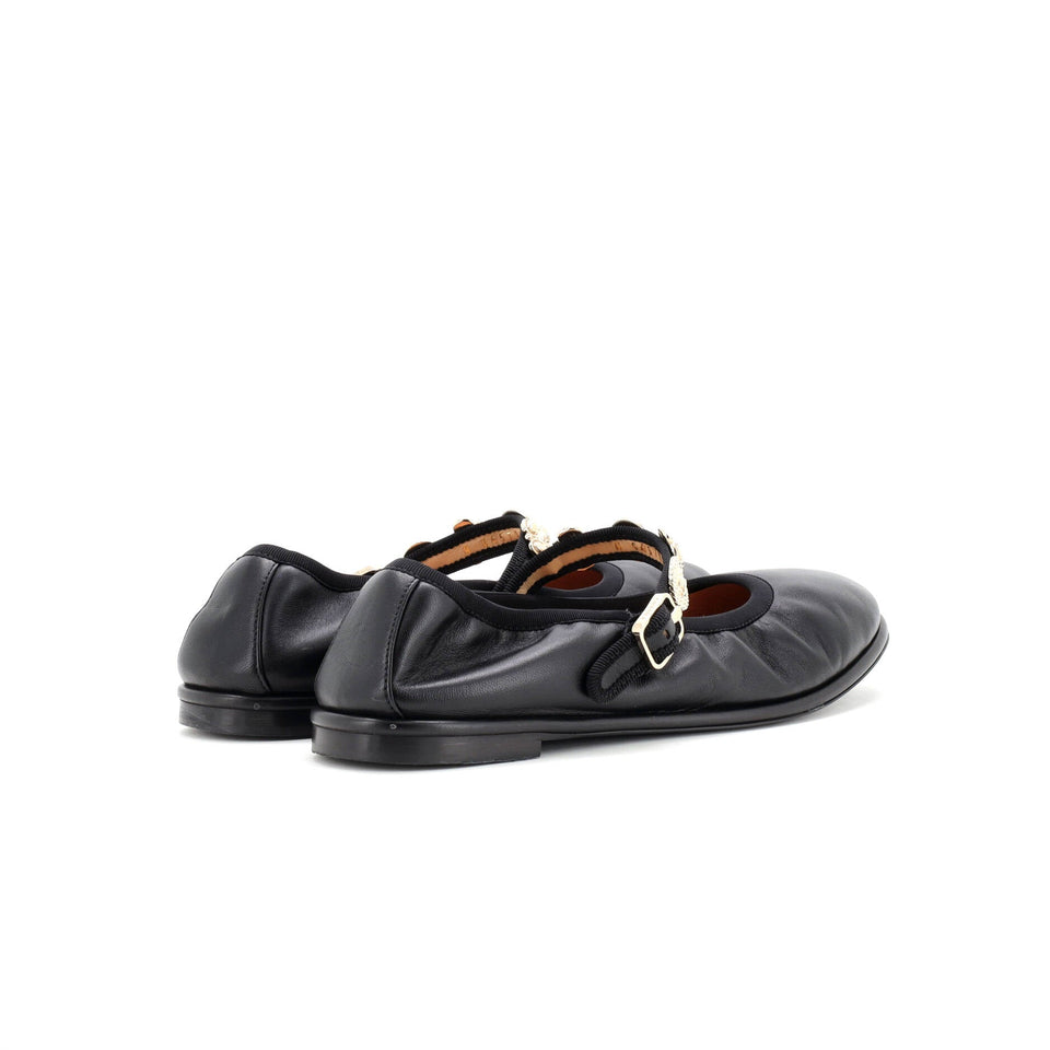 Women's Charm Mary Jane Flats Leather