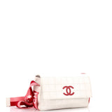 Sport Line Square Quilt Flap Messenger Bag Lambskin Small