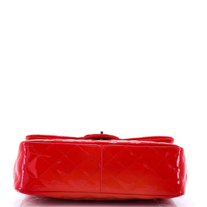 Classic Double Flap Bag Quilted Patent Jumbo