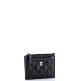 CC Zip Card Holder Quilted Caviar
