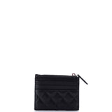 CC Zip Card Holder Quilted Caviar