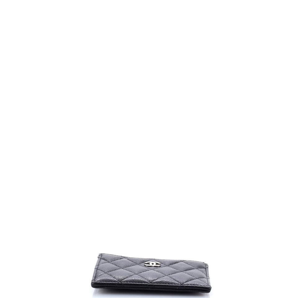 CC Zip Card Holder Quilted Caviar