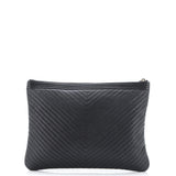 Boy O Case Clutch Chevron Caviar Medium