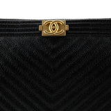 Boy O Case Clutch Chevron Caviar Medium