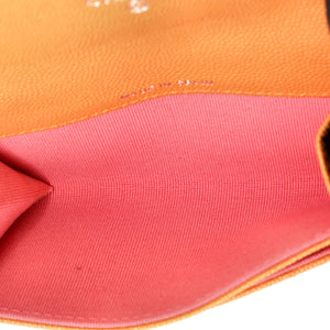 CC Chain Flap Card Case Quilted Caviar