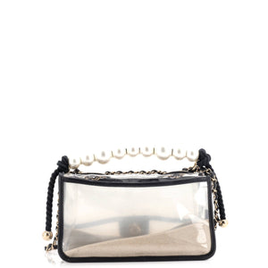 Sand By The Sea Pearl Flap Bag PVC with Lambskin Medium