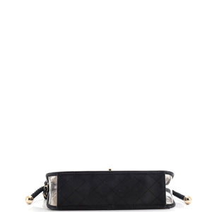 Sand By The Sea Pearl Flap Bag PVC with Lambskin Medium