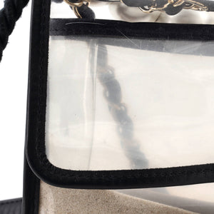 Sand By The Sea Pearl Flap Bag PVC with Lambskin Medium