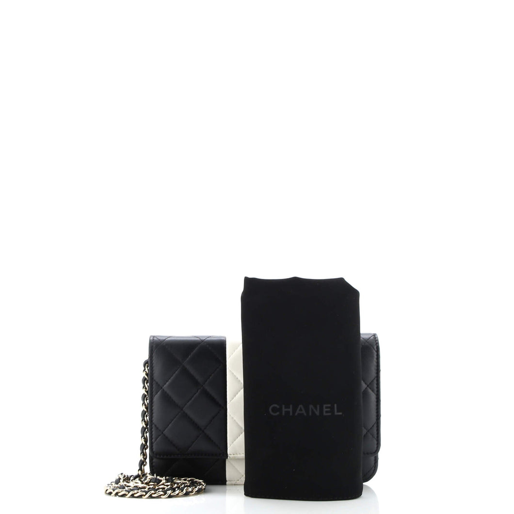 Wallet on Chain Quilted Lambskin
