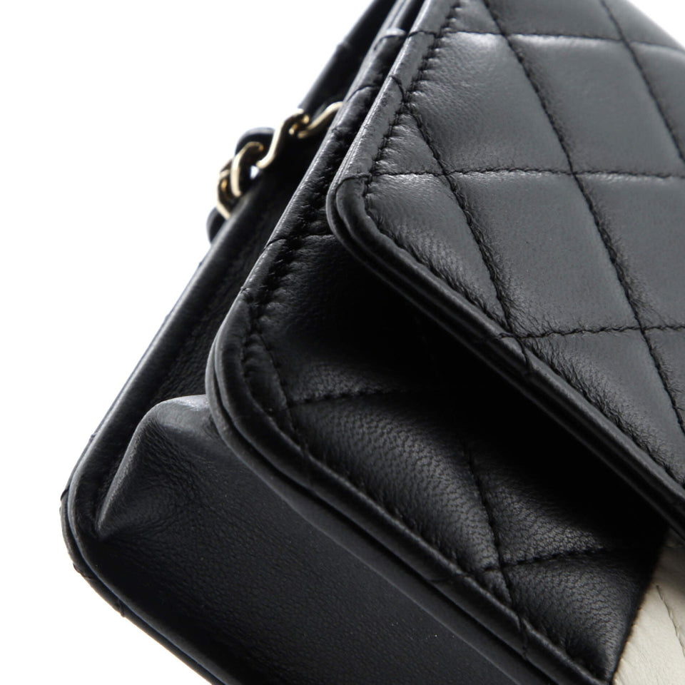 Wallet on Chain Quilted Lambskin