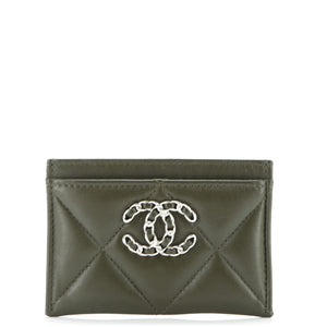 19 Card Holder Quilted Leather