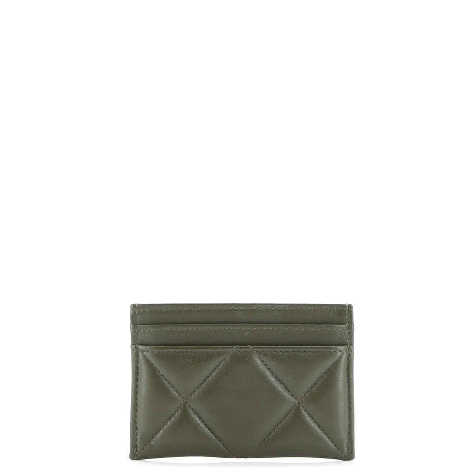 19 Card Holder Quilted Leather