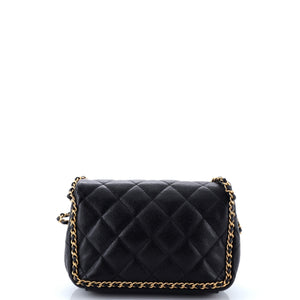 Chain Around Multi Chain Full Flap Bag Quilted Caviar Mini
