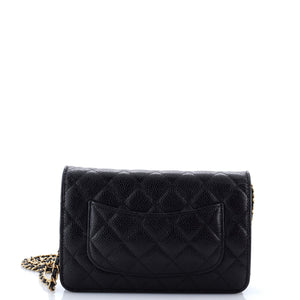 Wallet on Chain Quilted Caviar