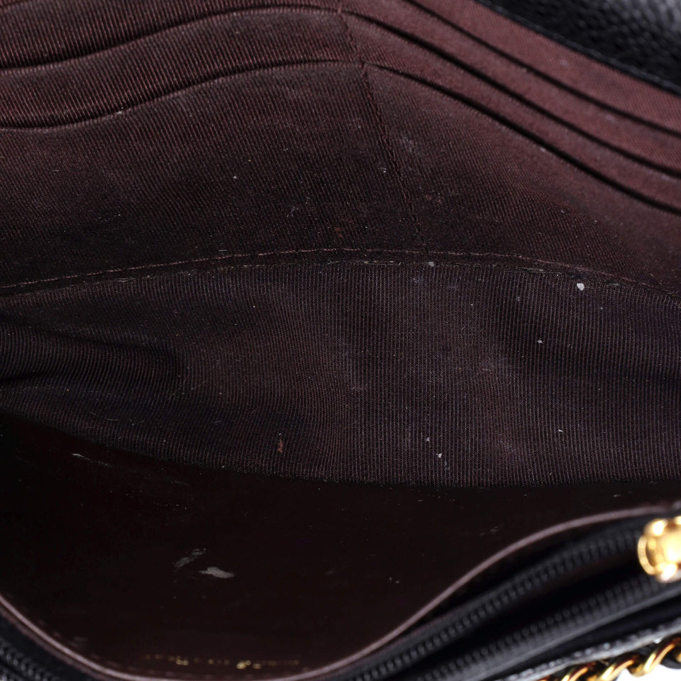 Wallet on Chain Quilted Caviar