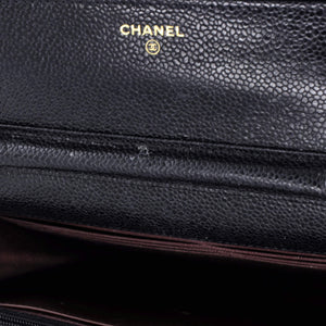 Wallet on Chain Quilted Caviar