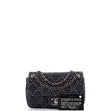 Paris-Dallas Metal Beauty Flap Bag Studded Quilted Distressed Calfskin Small