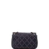 Paris-Dallas Metal Beauty Flap Bag Studded Quilted Distressed Calfskin Small