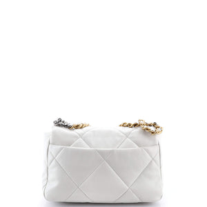 19 Flap Bag Quilted Leather Medium