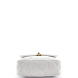 19 Flap Bag Quilted Leather Medium