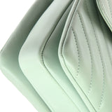 Trendy CC Top Handle Bag Chevron Lambskin Small