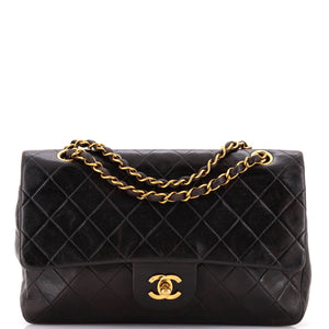 Vintage Classic Double Flap Bag Quilted Lambskin Medium