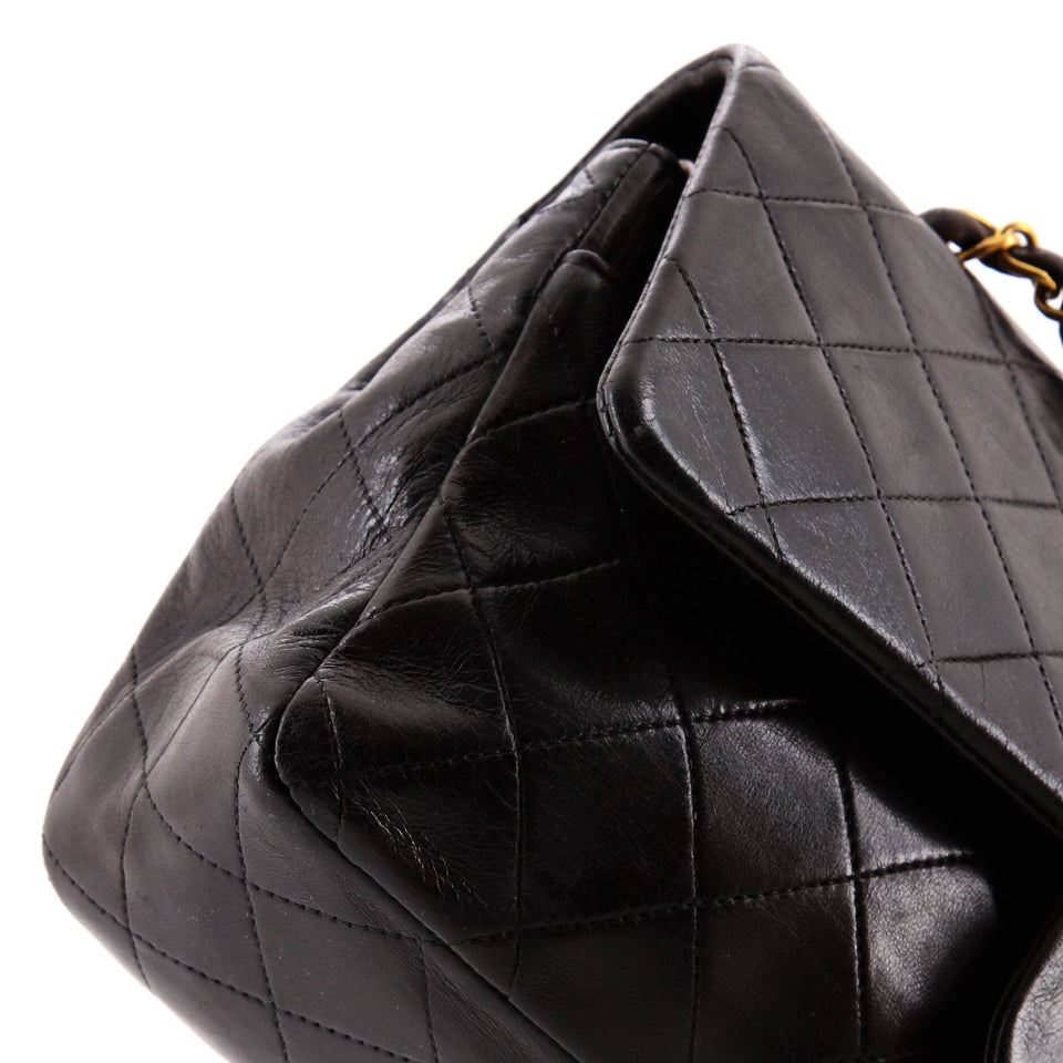 Vintage Classic Double Flap Bag Quilted Lambskin Medium