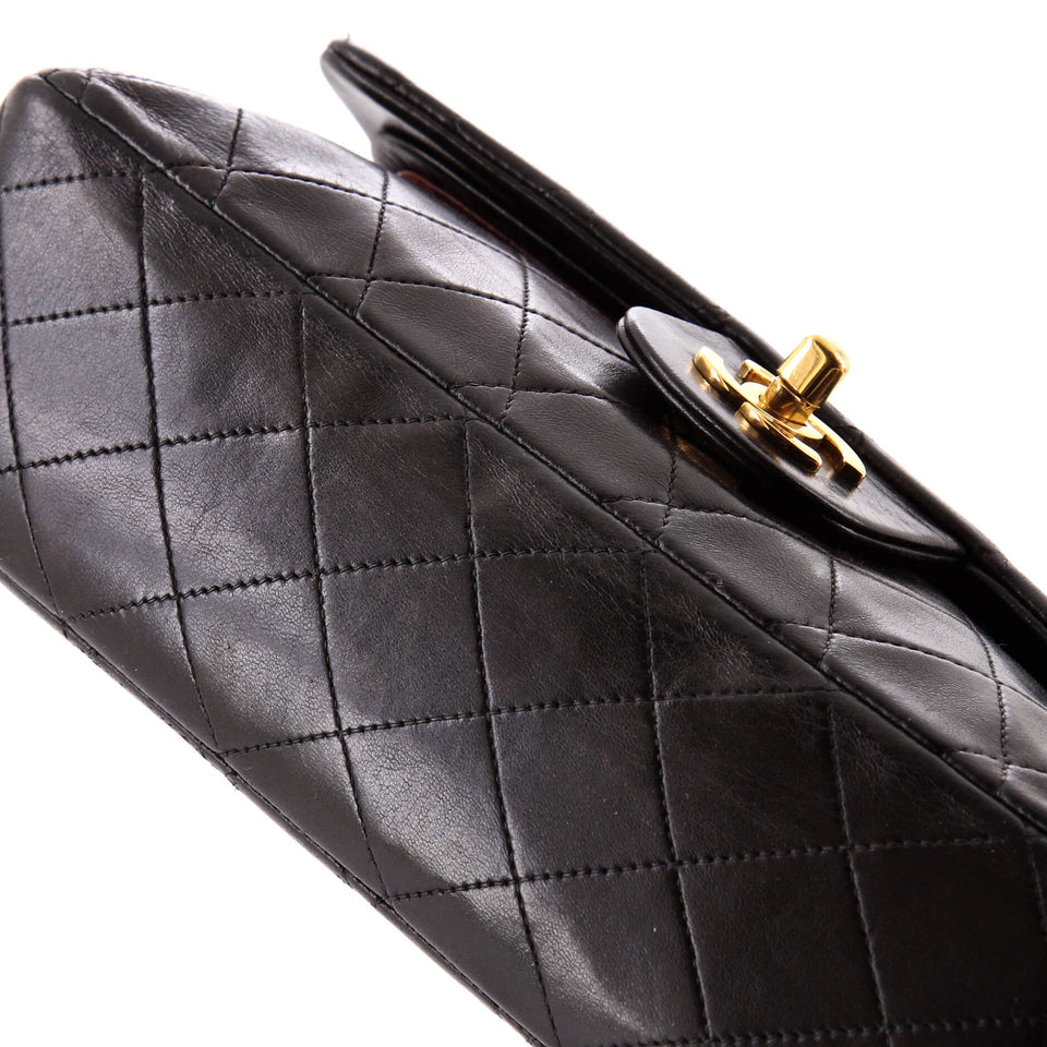 Vintage Classic Double Flap Bag Quilted Lambskin Medium