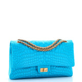 Reissue 2.55 Flap Bag Crocodile Quilted Satin 226