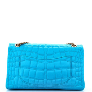 Reissue 2.55 Flap Bag Crocodile Quilted Satin 226