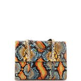 Vintage CC Flap Handle Tote Python Mini