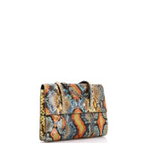 Vintage CC Flap Handle Tote Python Mini