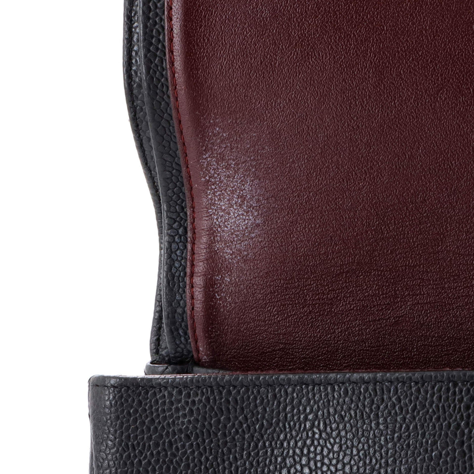 Classic Double Flap Bag Quilted Caviar Maxi