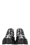 PRADA Monolith Loafers Black and Silver
