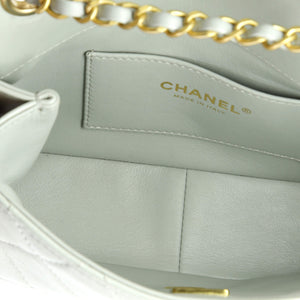 Paris Monaco Flap Bag Quilted Lambskin Mini