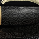 Logo Camellia Shopping Tote Printed Coated Canvas Medium