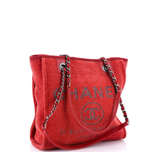North South Deauville Tote Boucle Small