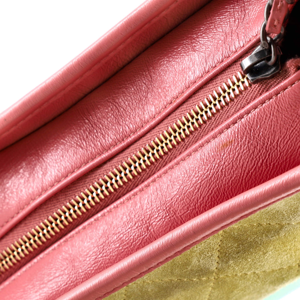 Gabrielle Hobo Quilted Suede Small